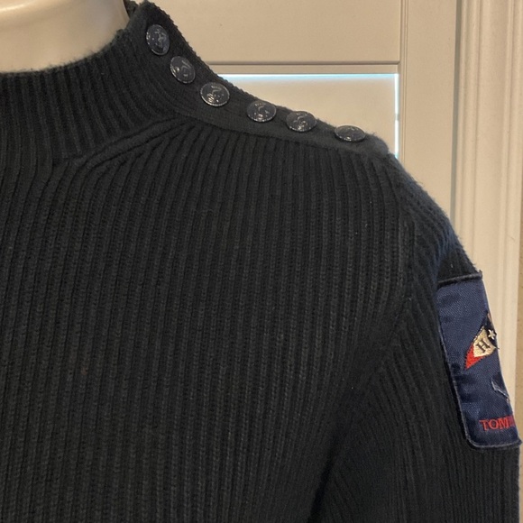 Tommy Hilfiger Navy Crew Neck Sweater - Picture 3 of 9